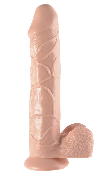 Basix Rubber Works 12 Inch Mega Dildo - Flesh | PD4232-21