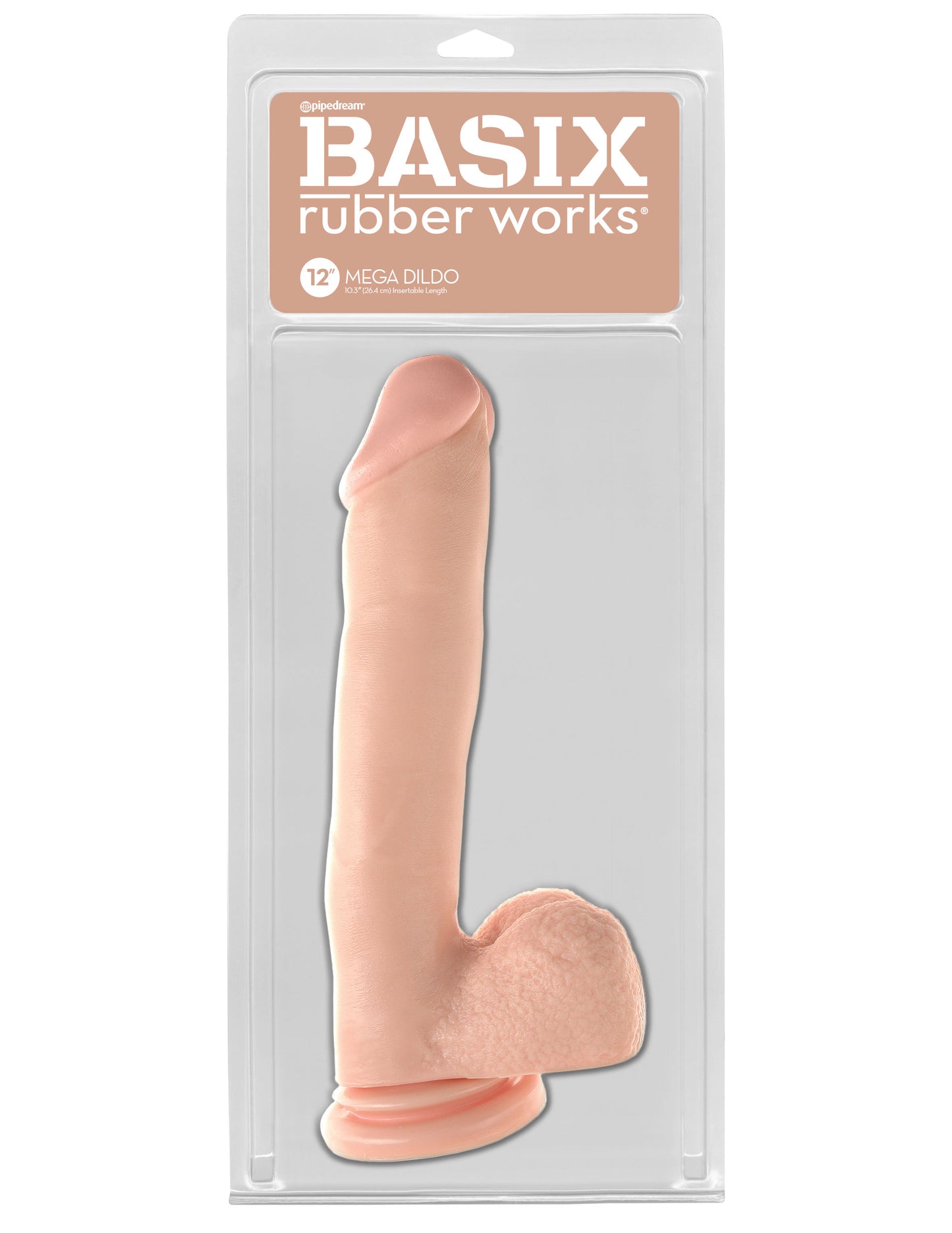 Basix Rubber Works 12 Inch Mega Dildo - Flesh | PD4232-21