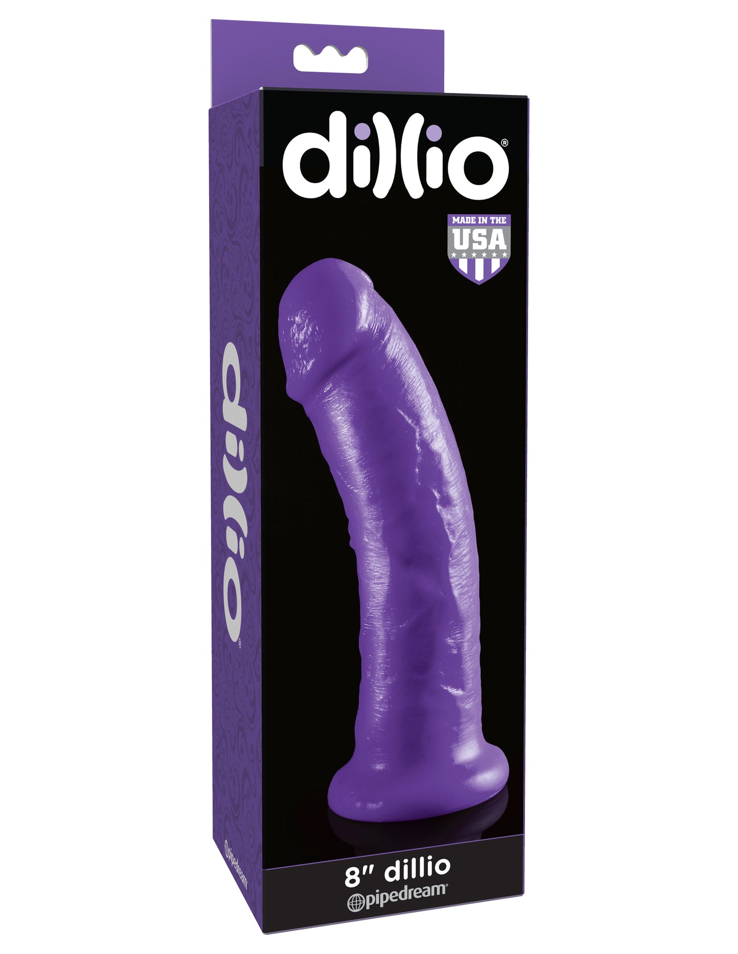 Dillio Purple - 8 Inch Dillio PD5308-12 603912742305 from EdgingWarehouse.com where we sell the best male sex toys and fleshlight type strokers for masturbation, edging and gooning and other men's health and sexual wellness items.