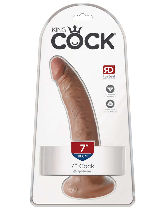 King Cock 7 Inch Cock - Tan | PD5502-22