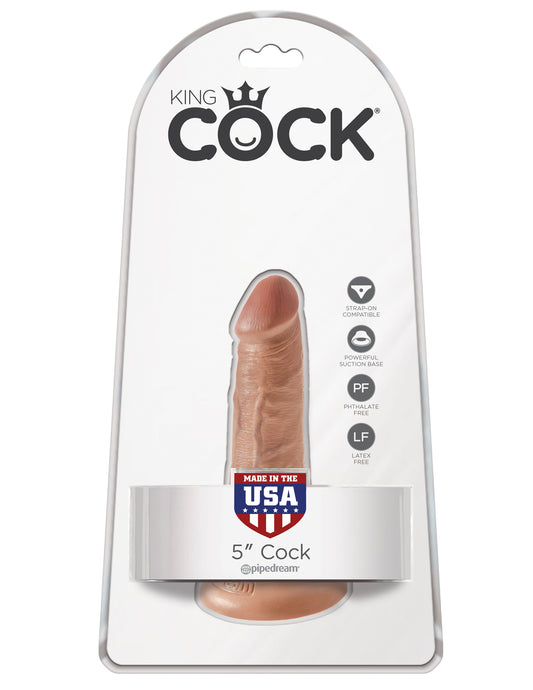 King Cock 5 Inch Cock - Tan PD5530-22 603912746495 from EdgingWarehouse.com where we sell the best male sex toys and fleshlight type strokers for masturbation, edging and gooning and other men's health and sexual wellness items.