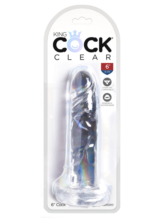 King Cock Clear 6 Inch Cock | PD5753-20