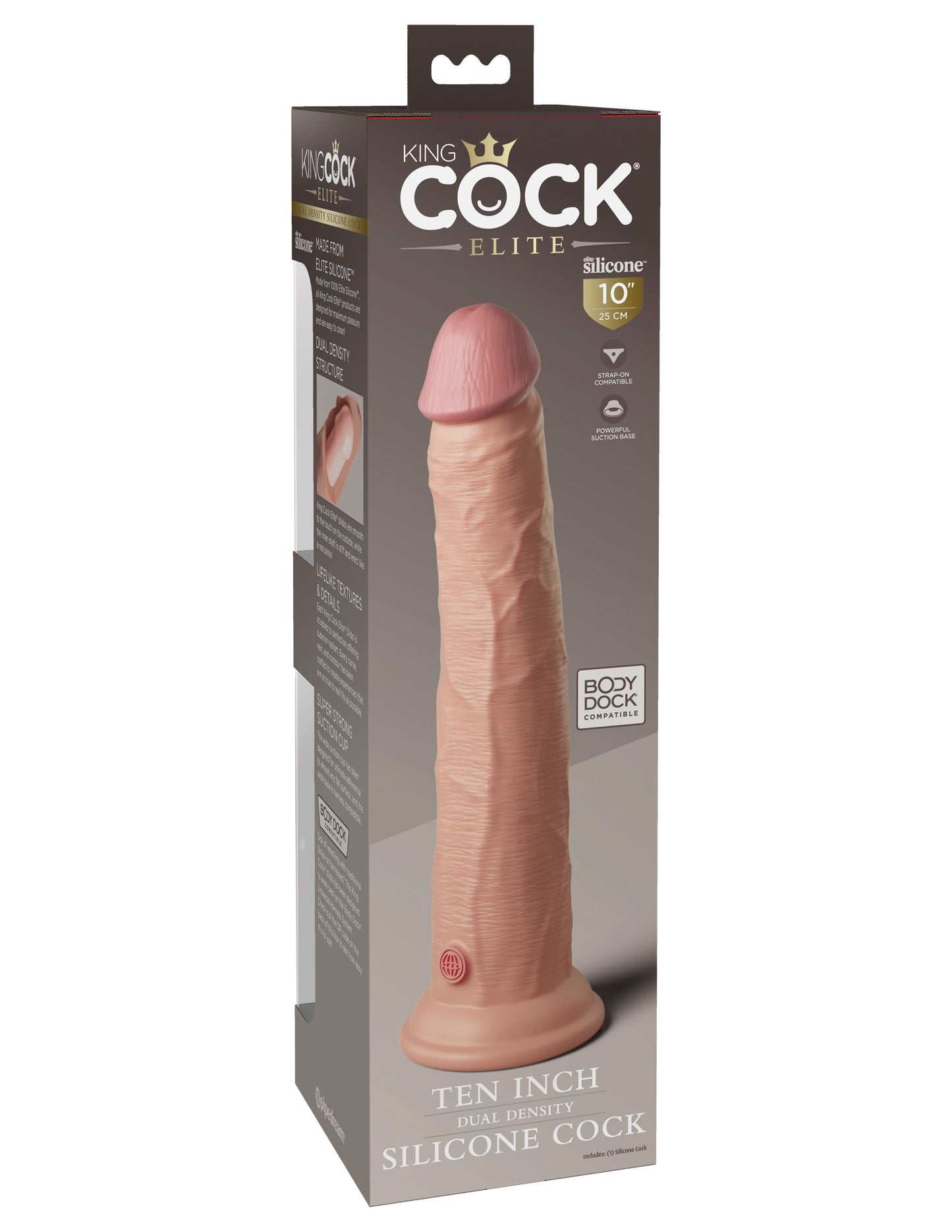 King Cock Elite 10 Inch Dual Density Silicone Cock - Light PD5774-21 603912769357 from EdgingWarehouse.com where we sell the best male sex toys and fleshlight type strokers for masturbation, edging and gooning and other men's health and sexual wellness it