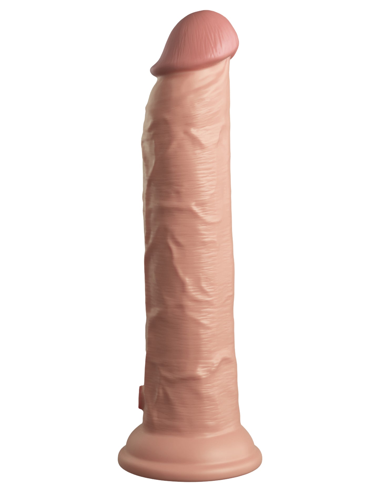 King Cock Elite 9 Inch Vibrating Silicone Dual Density Cock With Remote - Light | PD5779-21