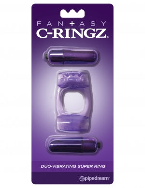 Fantasy C-Ringz Duo-Vibrating Super Ring Purple | PD5863-12