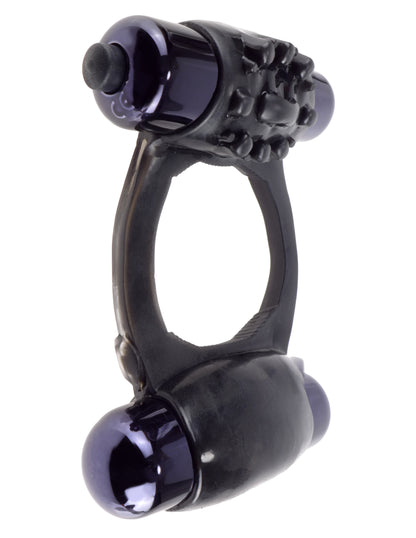 Fantasy C-Ringz Duo-Vibrating Super Ring Black | PD5963-23