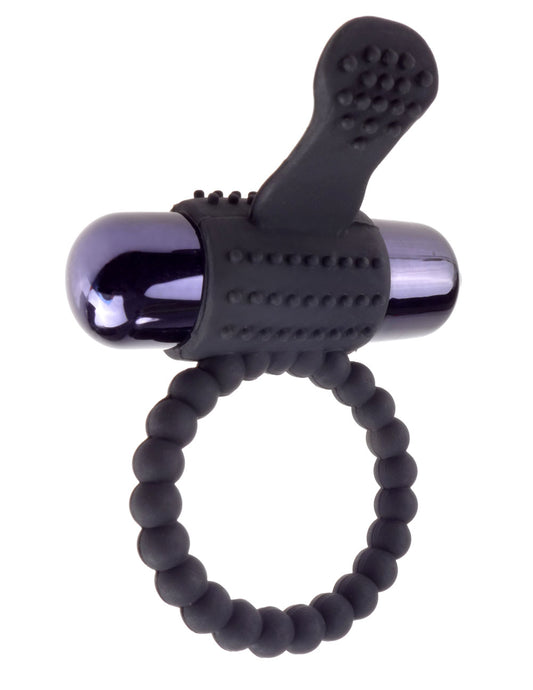 Fantasy C-Ringz Vibrating Silicone Super Ring Black | PD5966-23