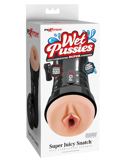 Wet Pussies - Super Juicy Snatch Self-Lubricating Stroker - Light PDRD44121 603912774382 from EdgingWarehouse.com where we sell the best male sex toys and fleshlight type strokers for masturbation, edging and gooning and other men's health and sexual well