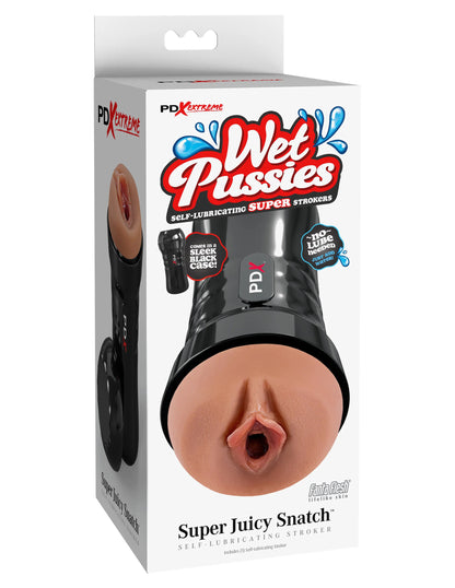 Wet Pussies - Super Juicy Snatch Self-Lubricating Stroker - Brown PDRD44129 603912775136 from EdgingWarehouse.com where we sell the best male sex toys and fleshlight type strokers for masturbation, edging and gooning and other men's health and sexual well