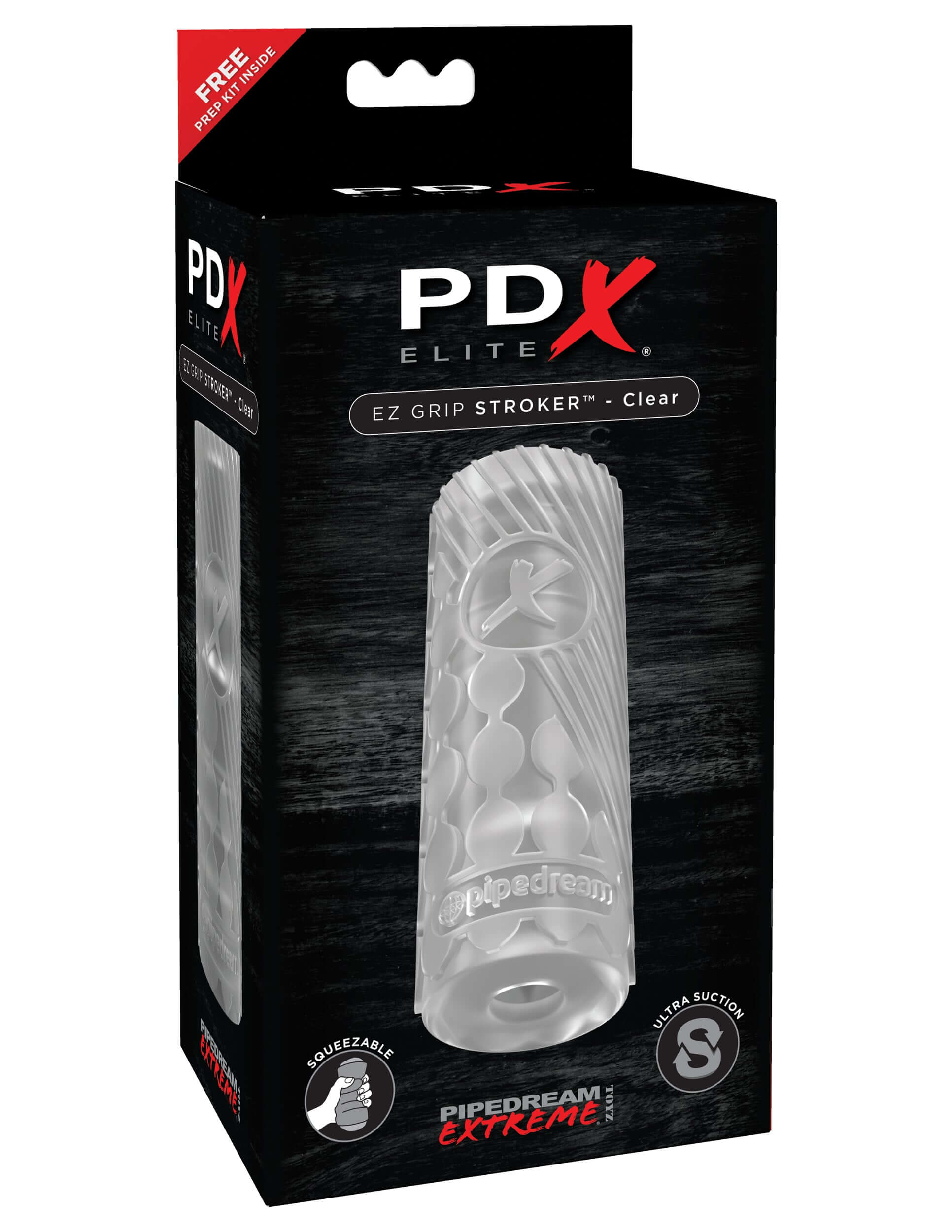 Pdx Elite Ez Grip Stroker Clear | PDRD514