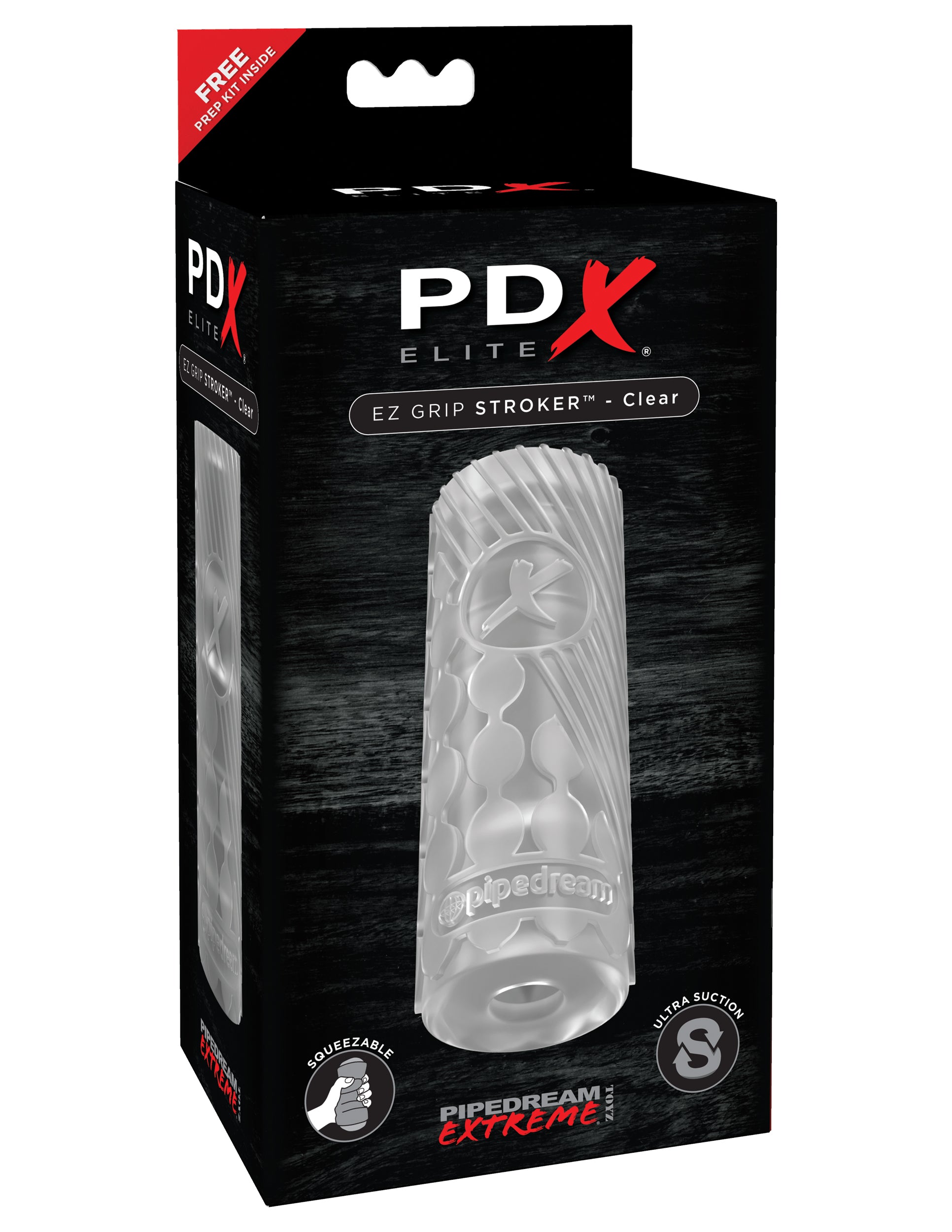 Pdx Elite Ez Grip Stroker Clear PDRD514 603912744781 from EdgingWarehouse.com where we sell the best male sex toys and fleshlight type strokers for masturbation, edging and gooning and other men's health and sexual wellness items.