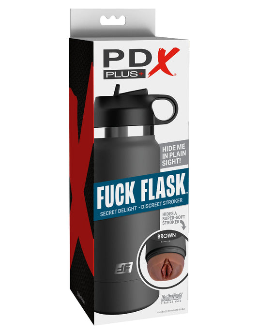 Fuck Flask - Secret Delight - Grey Bottle - Brown | PDRD628-29