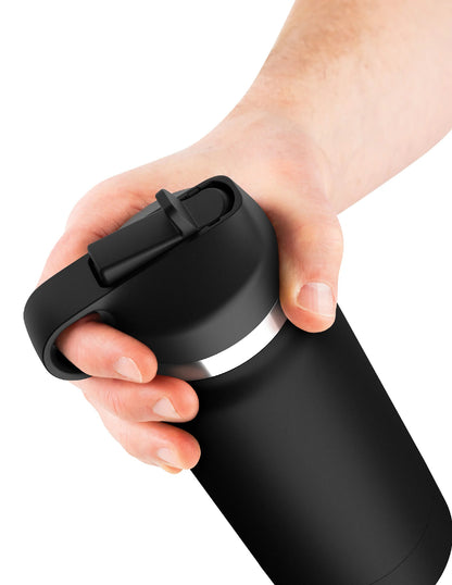 Fap Flask - Thrill Seeker - Black Bottle - Frosted | PDRD629-20