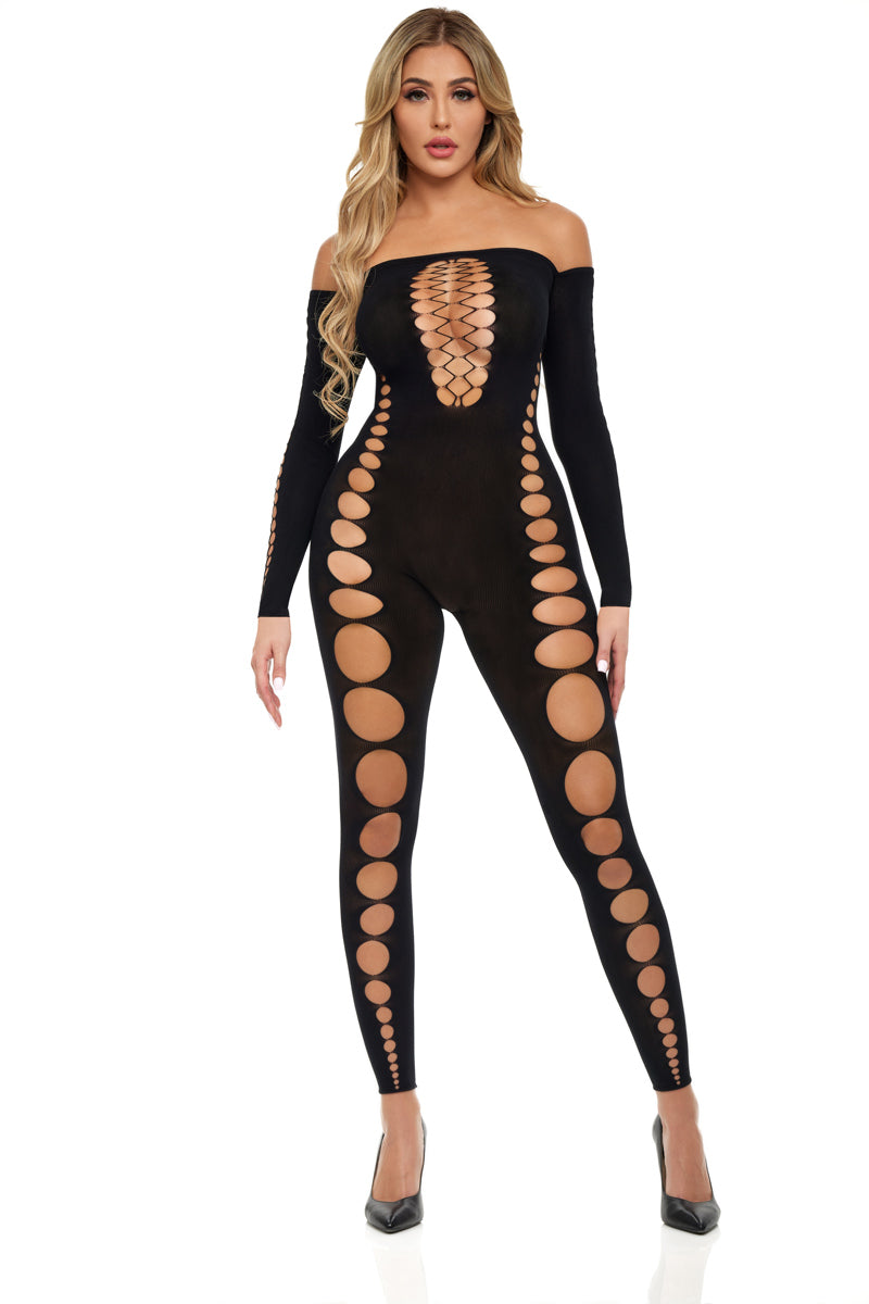 Boujee Gang Bodystocking - One Size - Black | Pink Lipstick | PKL-27058BLKOS | 196018567557 from EdgingWarehouse.com and EroticWarehouse.com where we sell the best adult sex toys and fleshlight type strokers for masturbation, edging and gooning and other