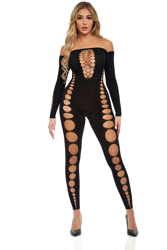 Boujee Gang Bodystocking - One Size - Black | Pink Lipstick | PKL-27058BLKOS | 196018567557 from EdgingWarehouse.com and EroticWarehouse.com where we sell the best adult sex toys and fleshlight type strokers for masturbation, edging and gooning and other