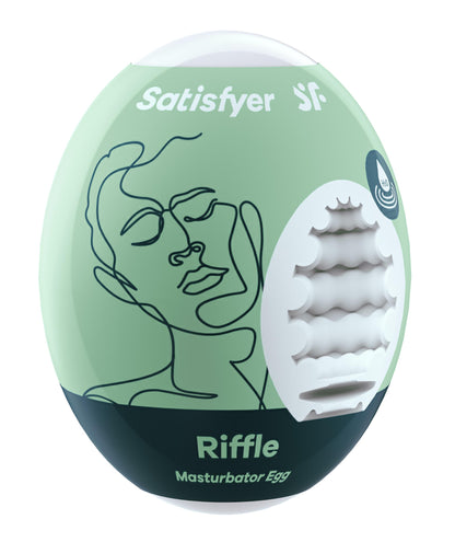 Satisfyer Masturbator Egg - Riffle - Light Green | SAT-4010007