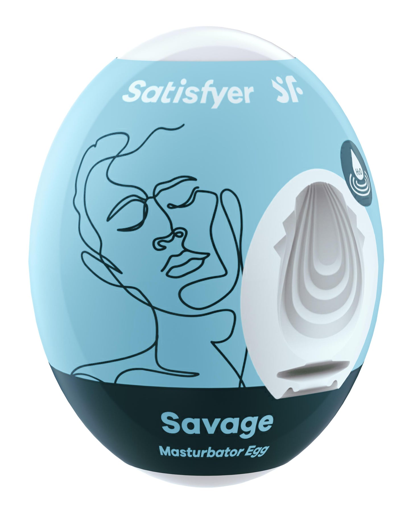 Satisfyer Masturbator Egg - Savage - Blue | SAT-9043415