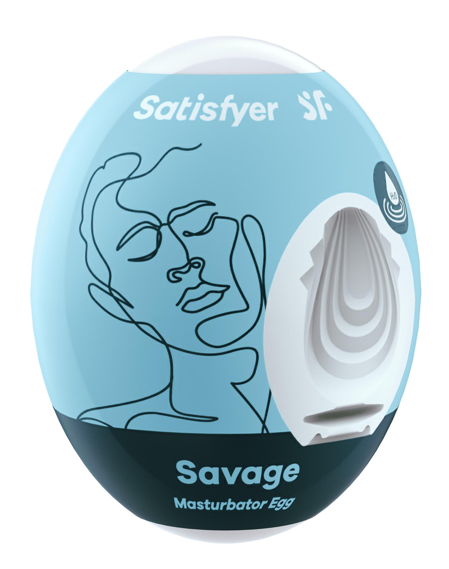 3 Pc Set Masturbator Egg - Savage - Blue | SAT-9043484