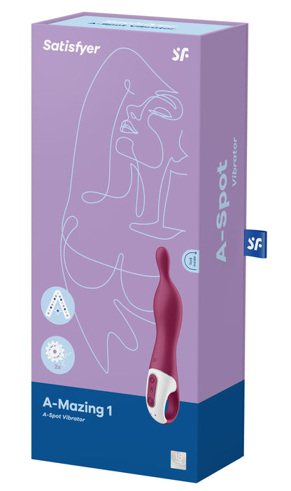 A-Mazing 1 a-Spot Vibrator - Berry | SAT-J2018-212-2