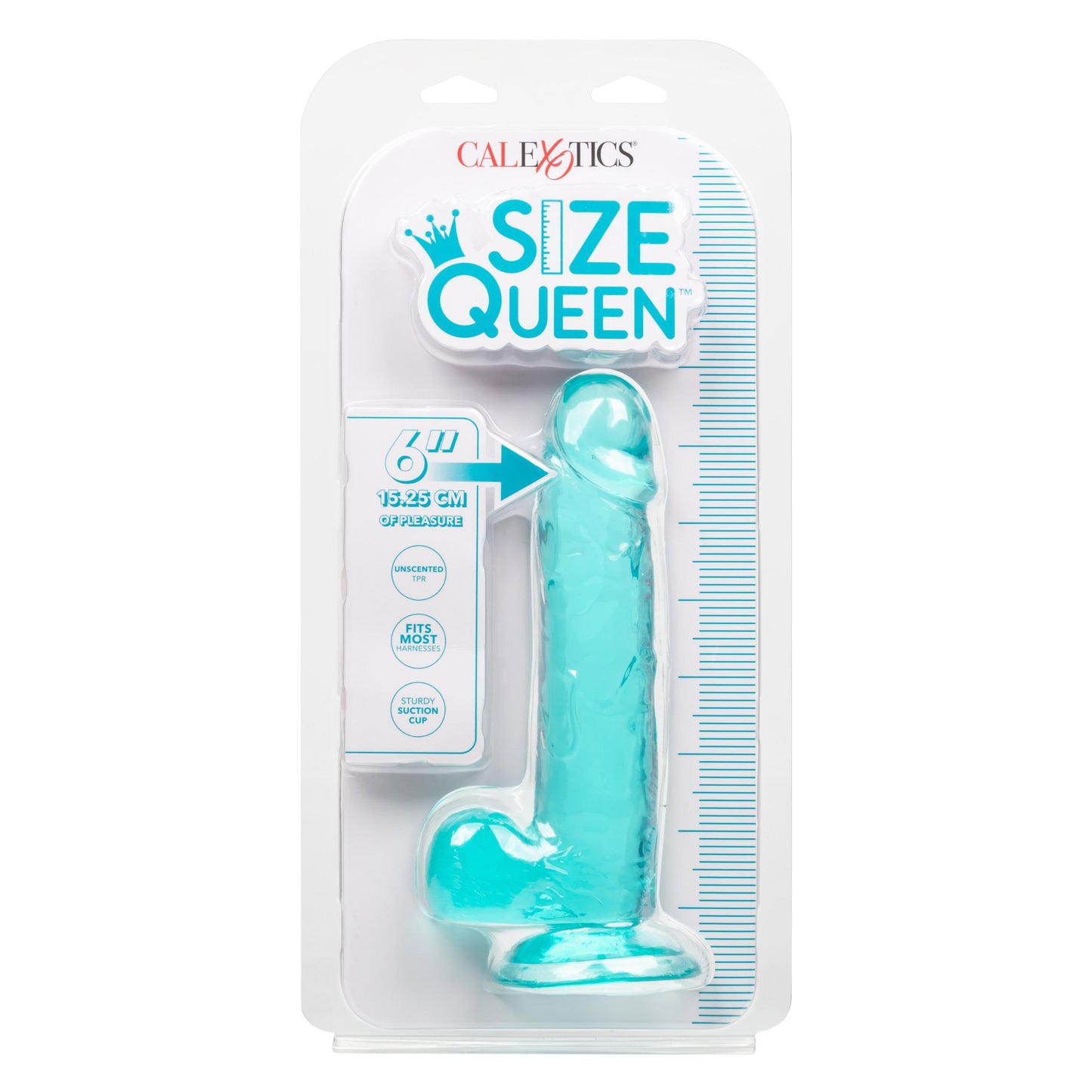 Size Queen 6 Inch - 15.25 Cm - Blue | SE0260102