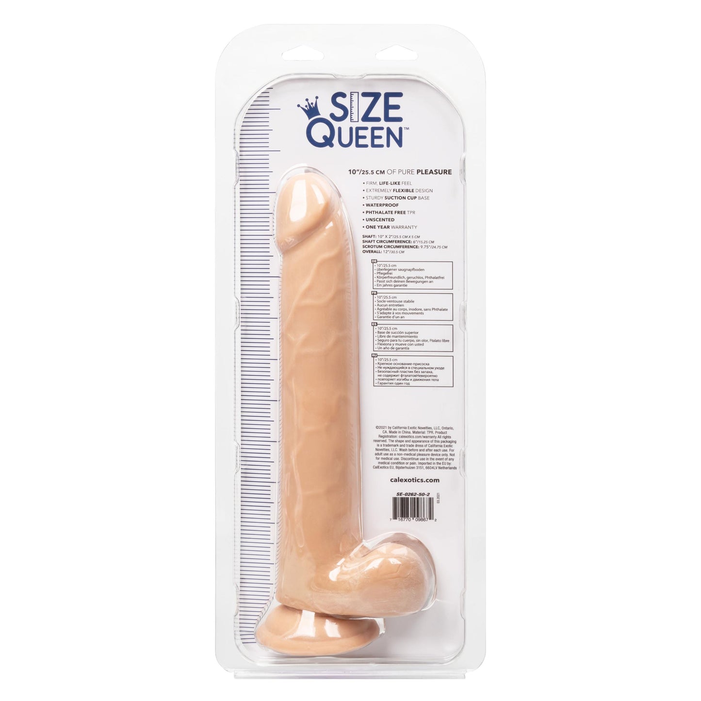 Size Queen 10 inch/25.5 Cm - Ivory | SE0262502