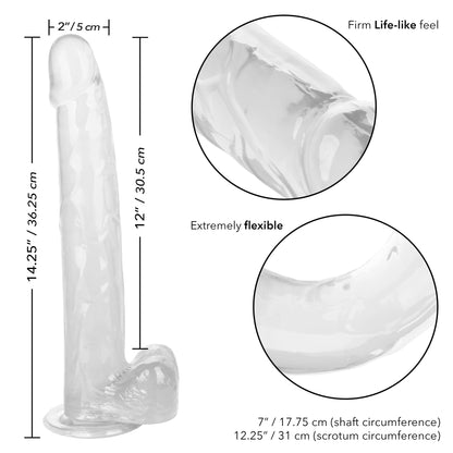 Size Queen 12 inch/30.5 Cm - Clear | SE0263002