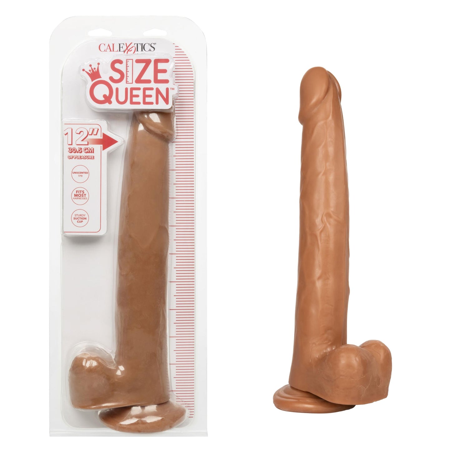 Size Queen 12 inch/30.5 Cm - Brown | SE0263552