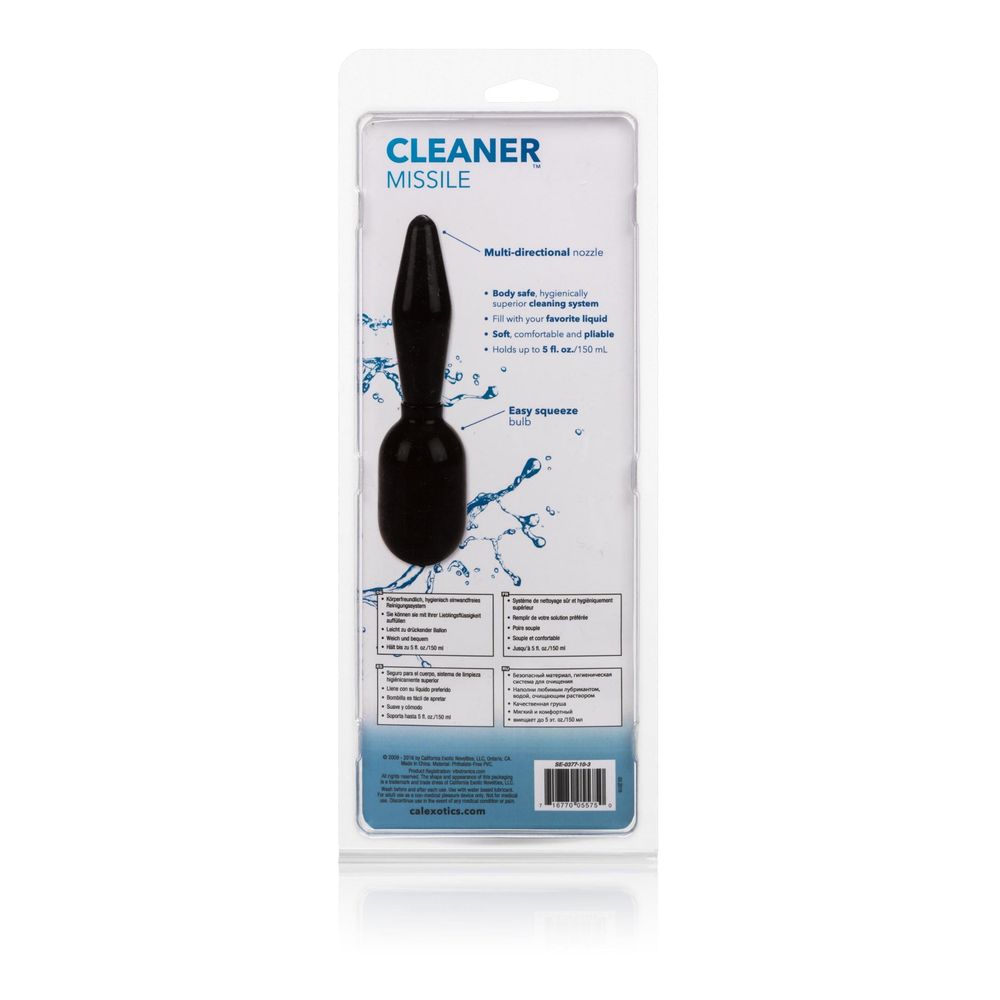 Cleaner Missile Douche by CalExotics 716770055750 available at EroticWarehouse.com