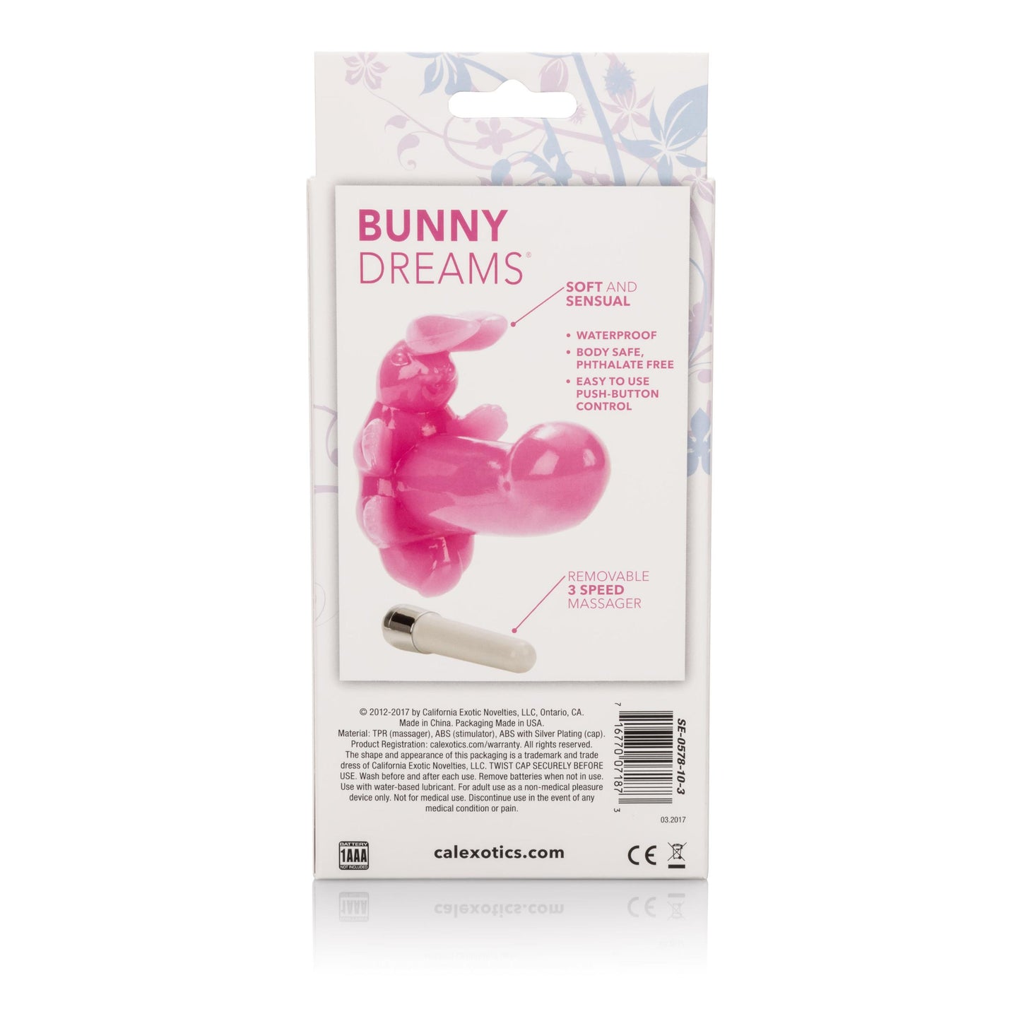 Bunny Dreams - Pink | CalExotics | SE0578103 | 716770071873 from EdgingWarehouse.com and EroticWarehouse.com where we sell the best adult sex toys and fleshlight type strokers for masturbation, edging and gooning and other adult health and sexual wellness