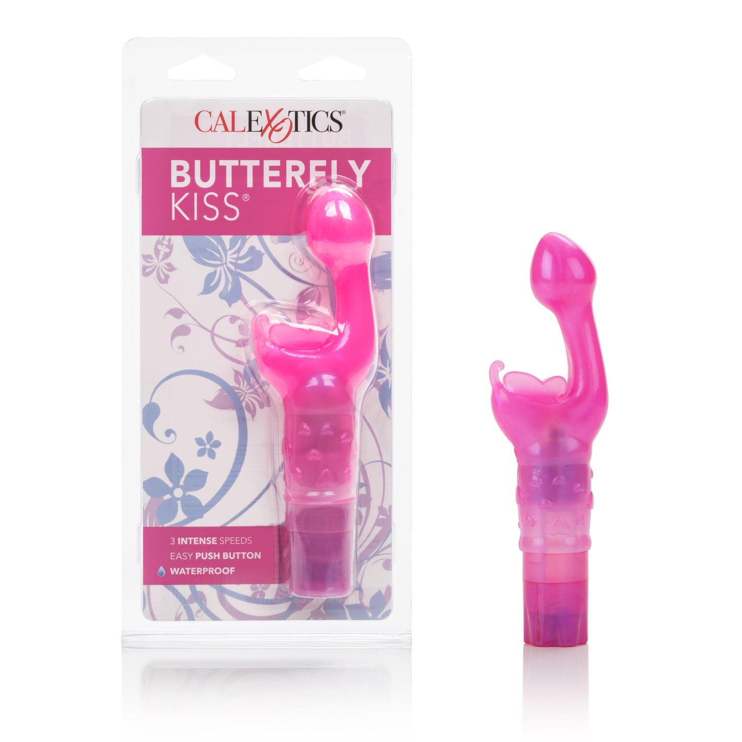 Butterfly Kiss Vibe - Pink | CalExotics | SE0782042 | 716770048134 from EdgingWarehouse.com and EroticWarehouse.com where we sell the best adult sex toys and fleshlight type strokers for masturbation, edging and gooning and other adult health and sexual w