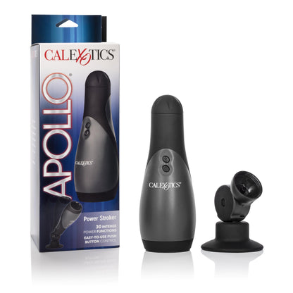 Apollo Power Strokers - Black SE0849103 716770079473 from EdgingWarehouse.com where we sell the best male sex toys and fleshlight type strokers for masturbation, edging and gooning and other men's health and sexual wellness items.