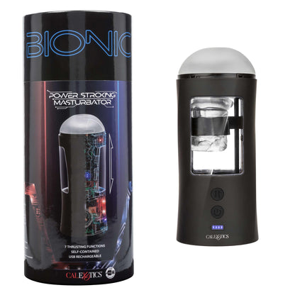 Bionic Power Stroking Masturbator - Black | SE0851053