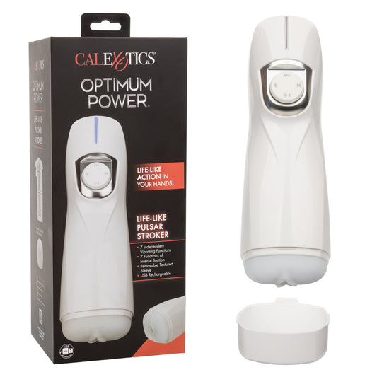 Optimum Power Lifelike Pulsar Stroker - White | SE0858573