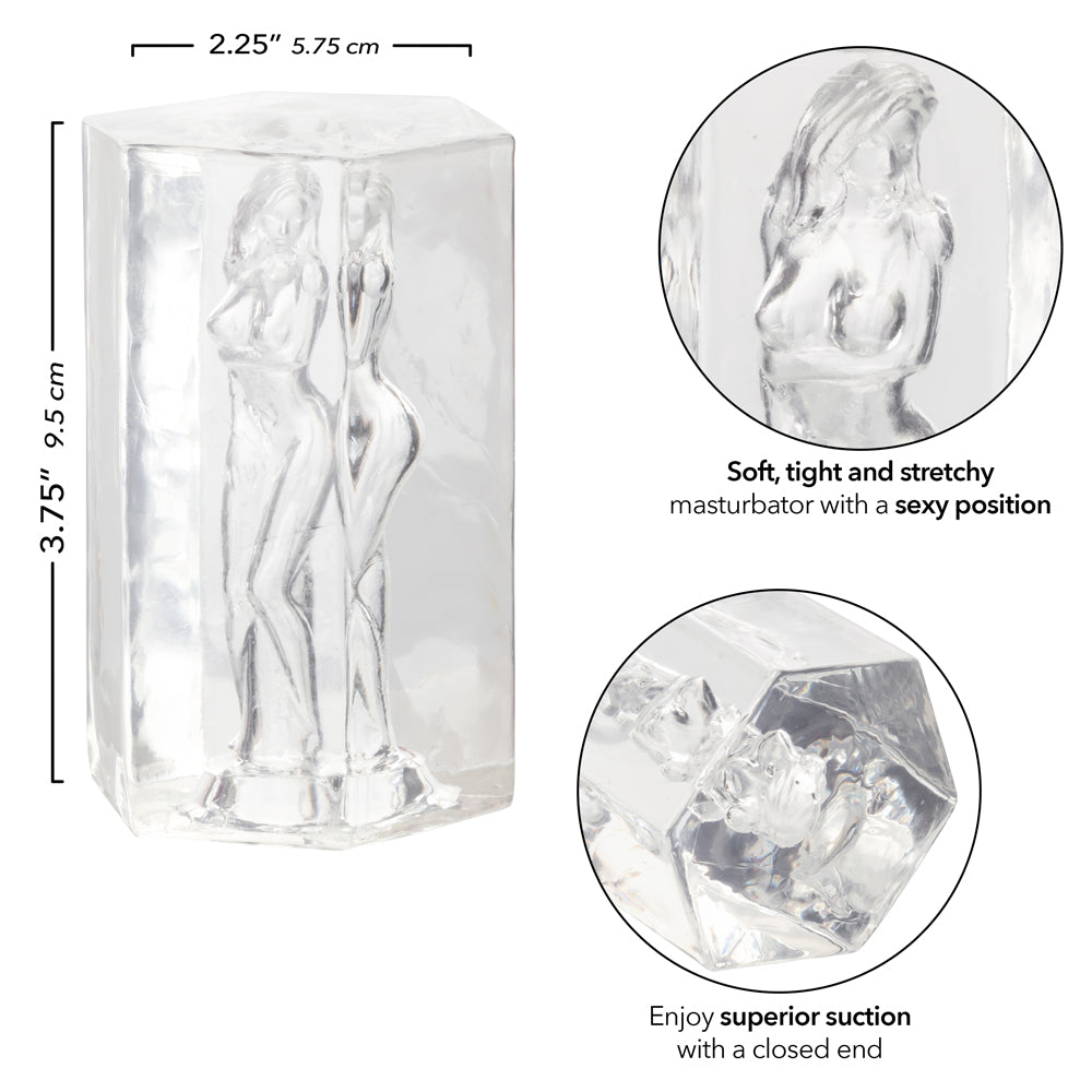 Girls Girls Girls - Crystal - Clear SE0892053 716770108784 from EdgingWarehouse.com where we sell the best male sex toys and fleshlight type strokers for masturbation, edging and gooning and other men's health and sexual wellness items.