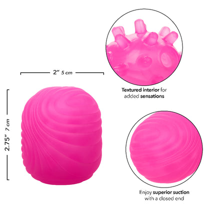Pop Sock Textured - Pink SE0936103 716770108821 from EdgingWarehouse.com where we sell the best male sex toys and fleshlight type strokers for masturbation, edging and gooning and other men's health and sexual wellness items.