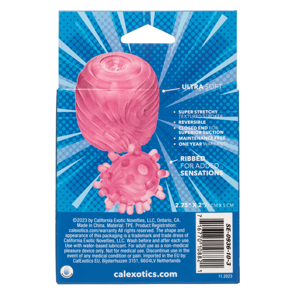Pop Sock Textured - Pink SE0936103 716770108821 from EdgingWarehouse.com where we sell the best male sex toys and fleshlight type strokers for masturbation, edging and gooning and other men's health and sexual wellness items.