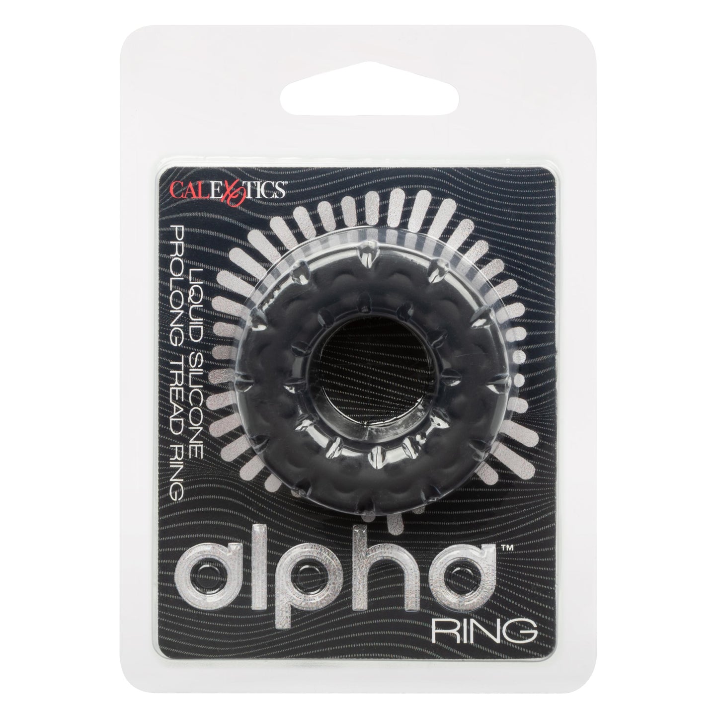 Alpha Liquid Silicone Prolong Tread Ring - Black | SE1491652