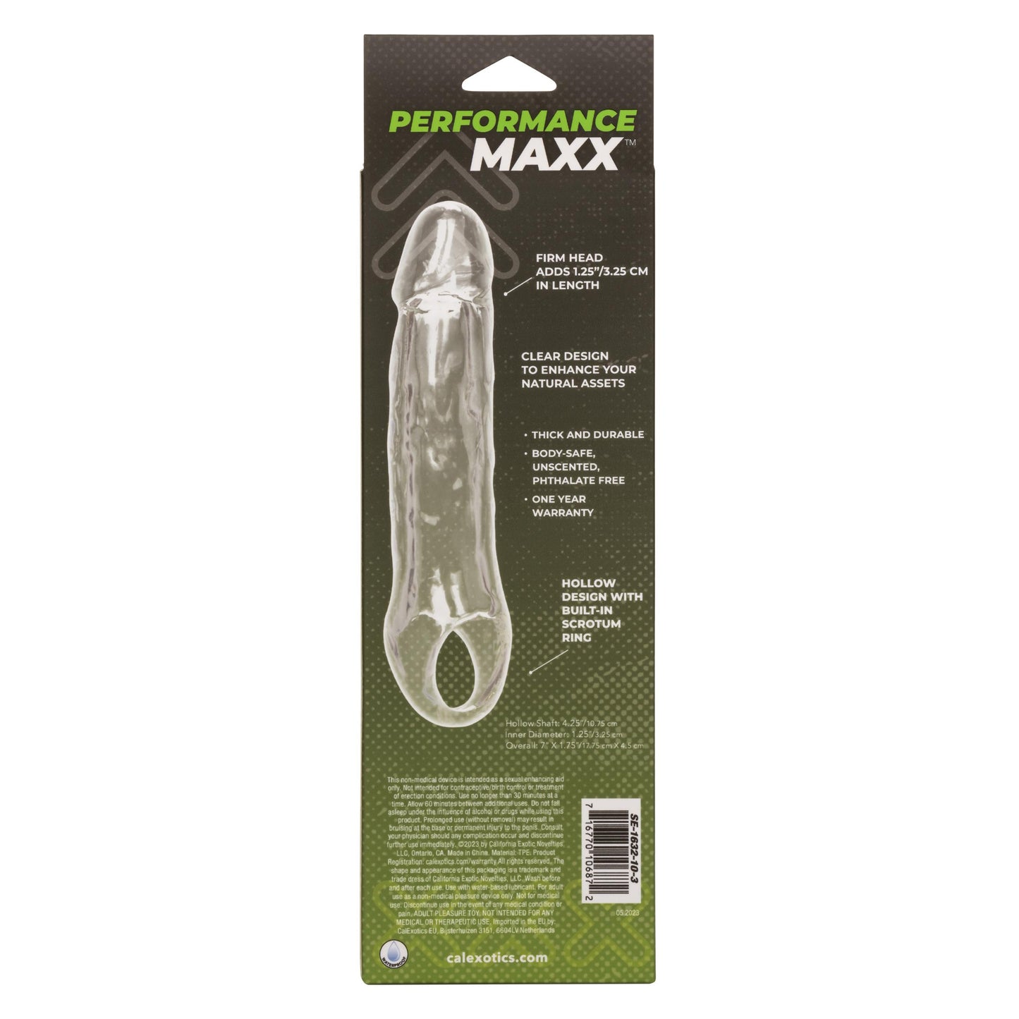 Performance Maxx Clear Extension - 5.5 Inch - Clear | SE1632103