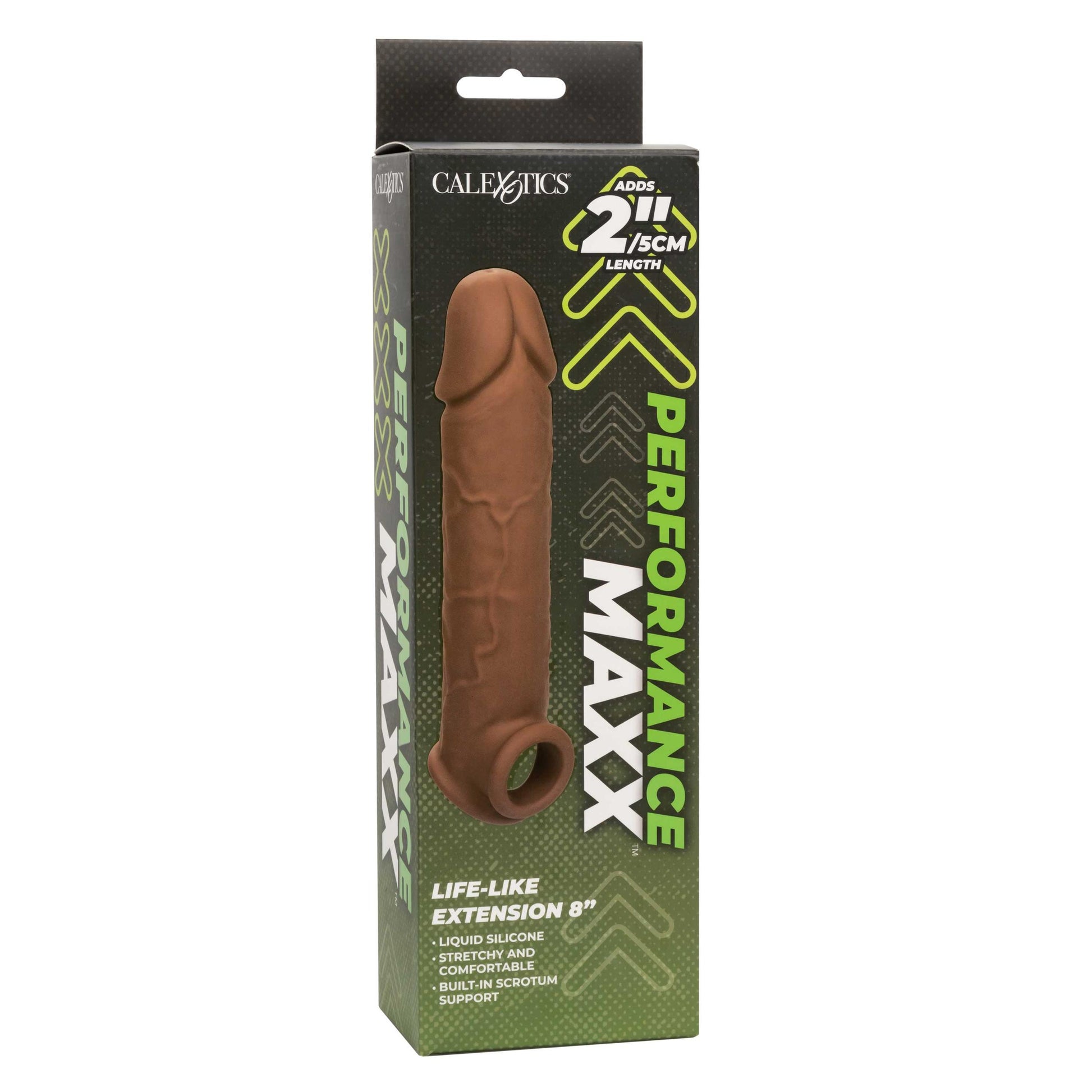 Performance Maxx Life-Like Extension 8 Inch - Brown SE1633203 716770101945 from EdgingWarehouse.com where we sell the best male sex toys and fleshlight type strokers for masturbation, edging and gooning and other men's health and sexual wellness items.
