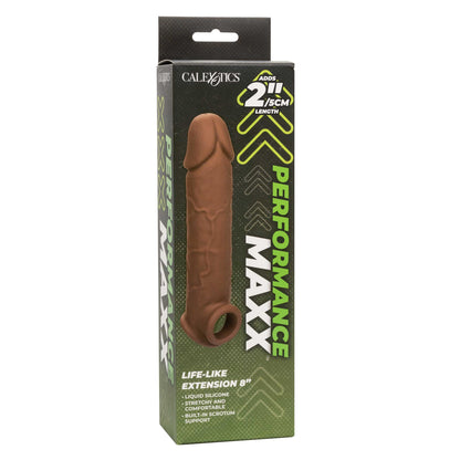 Performance Maxx Life-Like Extension 8 Inch - Brown SE1633203 716770101945 from EdgingWarehouse.com where we sell the best male sex toys and fleshlight type strokers for masturbation, edging and gooning and other men's health and sexual wellness items.