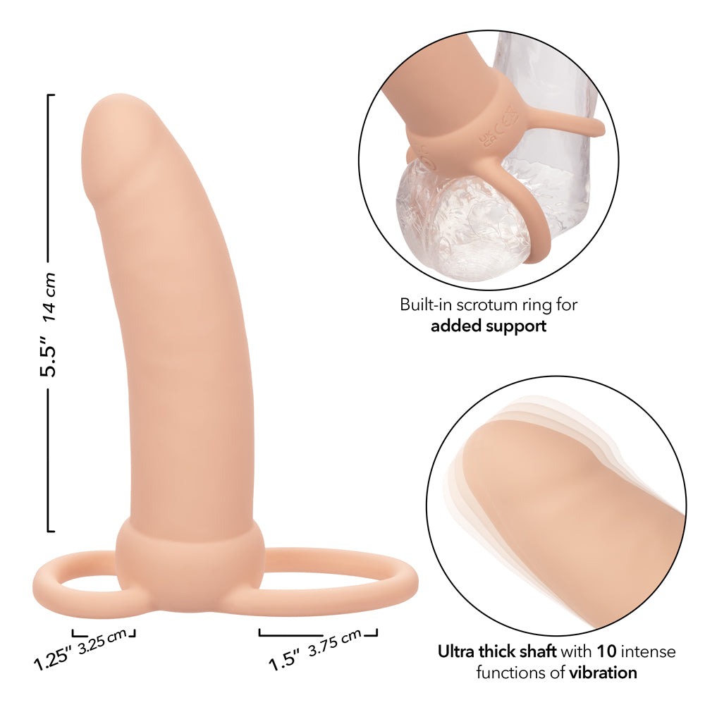 Performance Maxx Rechargeable Thick Dual Penetrator - Ivory | SE1634003