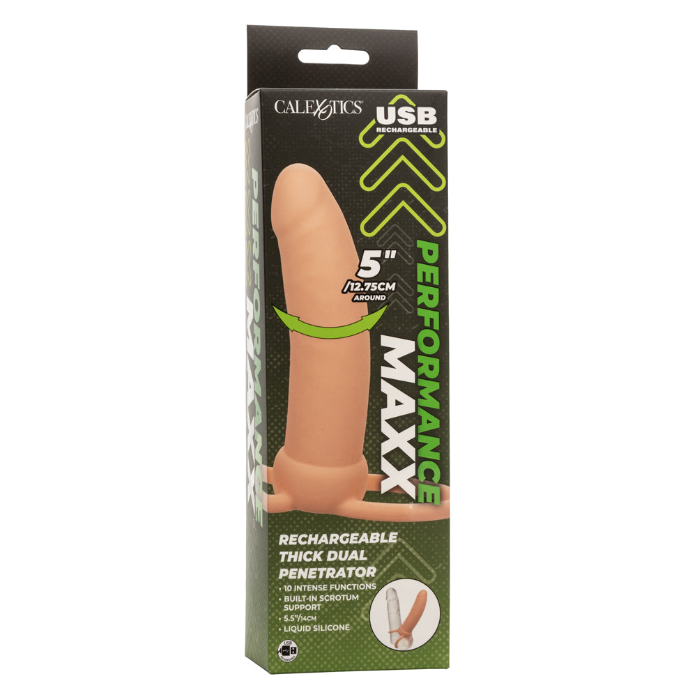 Performance Maxx Rechargeable Thick Dual Penetrator - Ivory | SE1634003