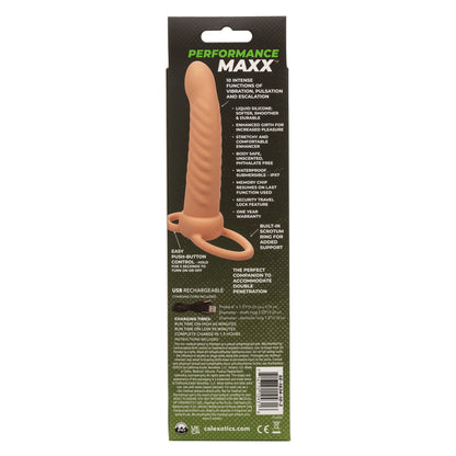 Performance Maxx Rechargeable Ribbed Dual Penetrator - Ivory | SE1634103