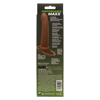 Performance Maxx Rechargeable Ribbed Dual Penetrator - Brown SE1634113 716770109323 from EdgingWarehouse.com where we sell the best male sex toys and fleshlight type strokers for masturbation, edging and gooning and other men's health and sexual wellness