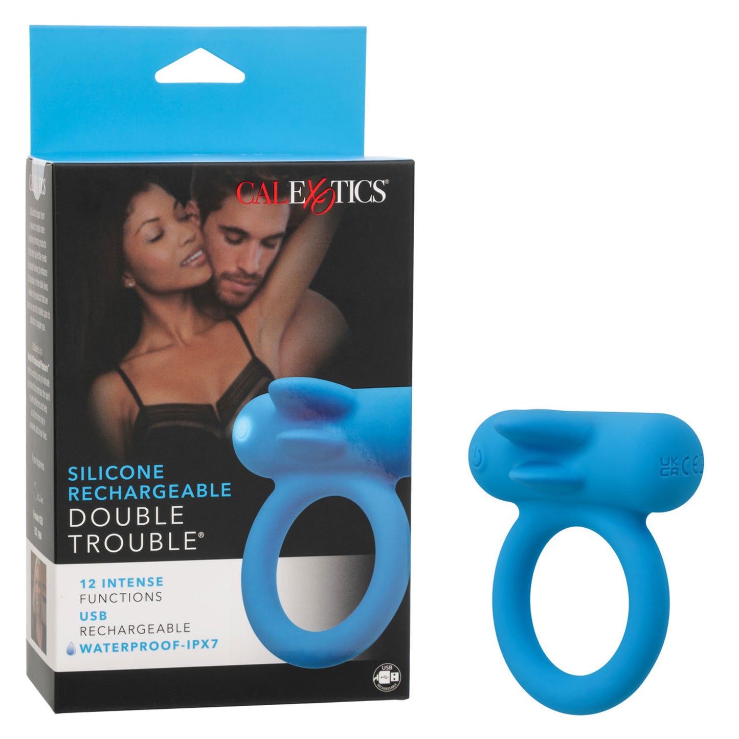 Silicone Rechargeable Double Trouble - Blue | SE1841093