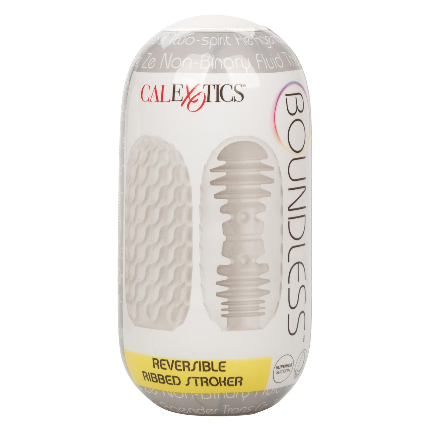 Boundless Reversible Ribbed Stroker - Clear | SE2699801