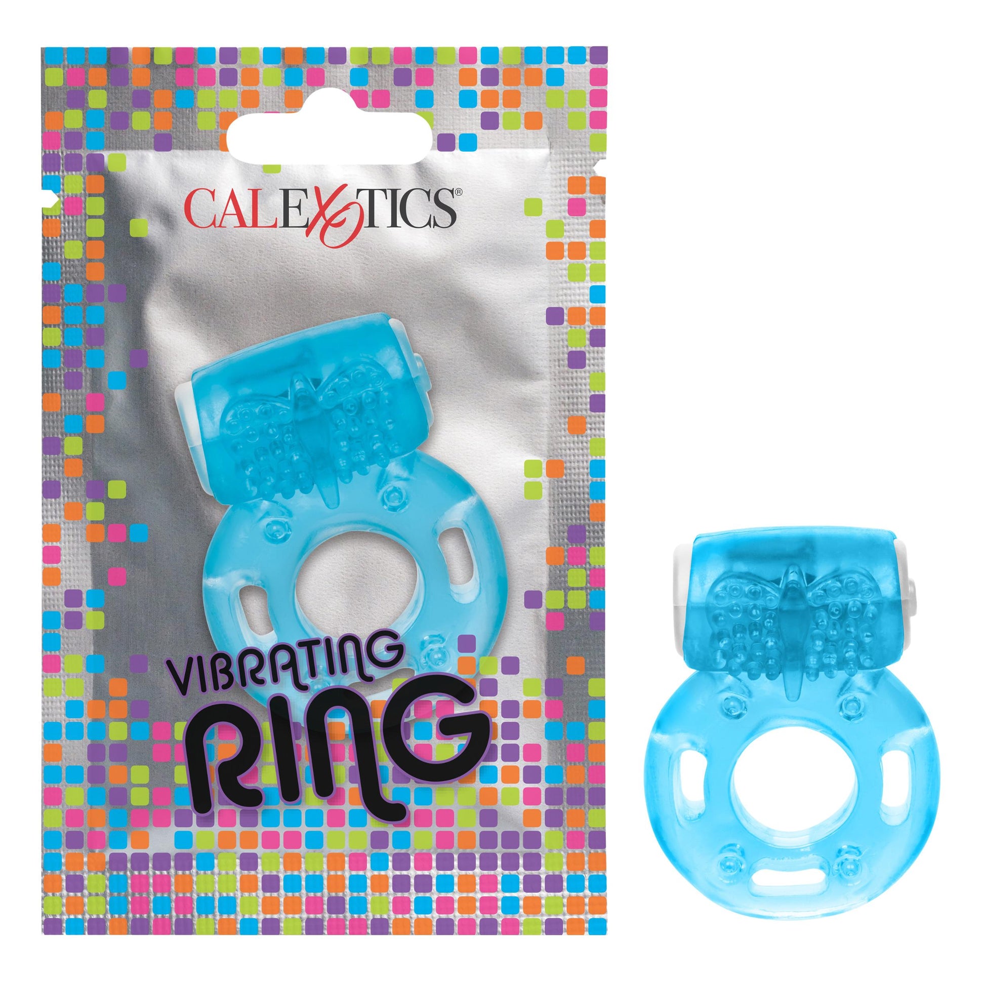 Foil Pack Vibrating Ring - Blue | SE8000451