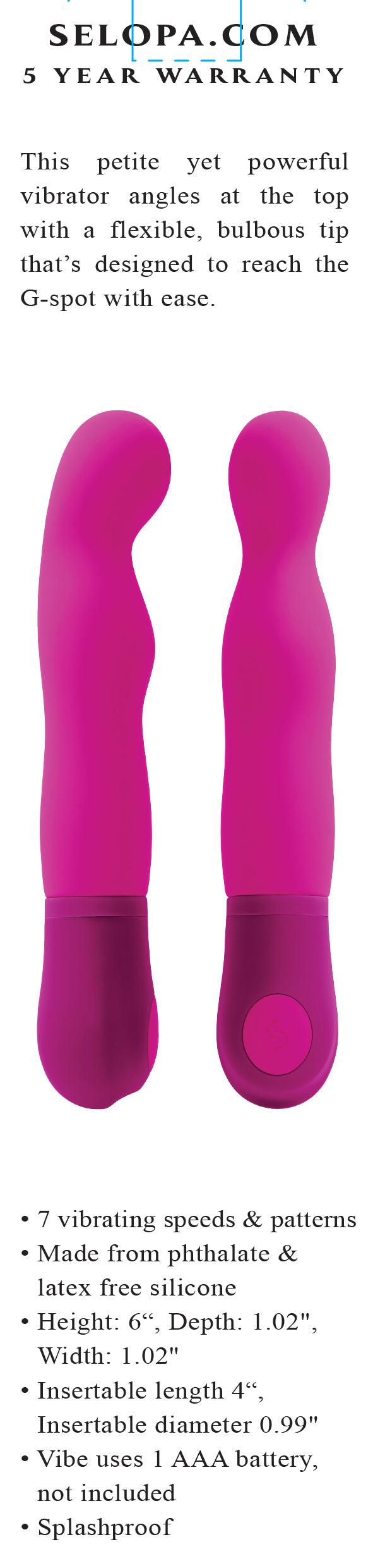 G Wow - Pink | Evolved Novelties | SL-VB-3250-2 | 844477023250 from EdgingWarehouse.com and EroticWarehouse.com where we sell the best adult sex toys and fleshlight type strokers for masturbation, edging and gooning and other adult health and sexual welln