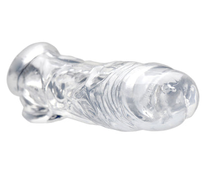 Realistic Clear Penis Enhancer and Ball Stretcher | SM-AF697