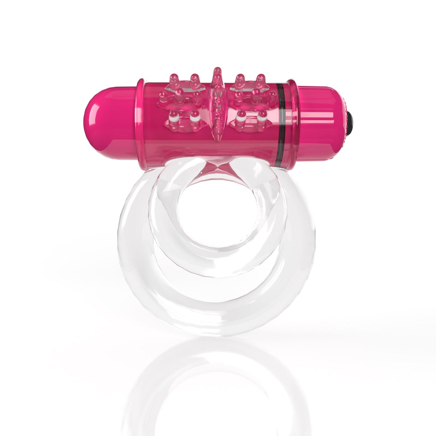 Screaming O 4t - Double O 6 Super Powered Vibrating Double Ring - Strawberry | SO-4TD6-ST